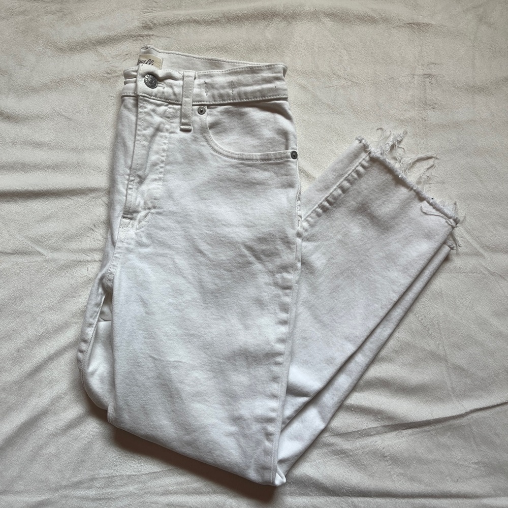 Madewell Perfect Vintage Women's Straight Leg White Jeans